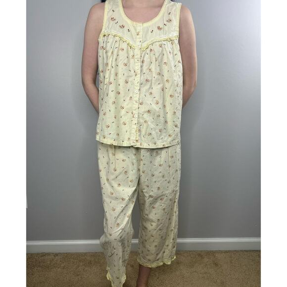 Secret Treasures Two Piece Pajama Set Small Cottagecore Coquette Farmhouse - Picture 1 of 5